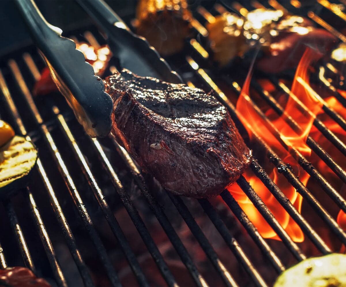 Outdoor BBQ area at Reportage Towers